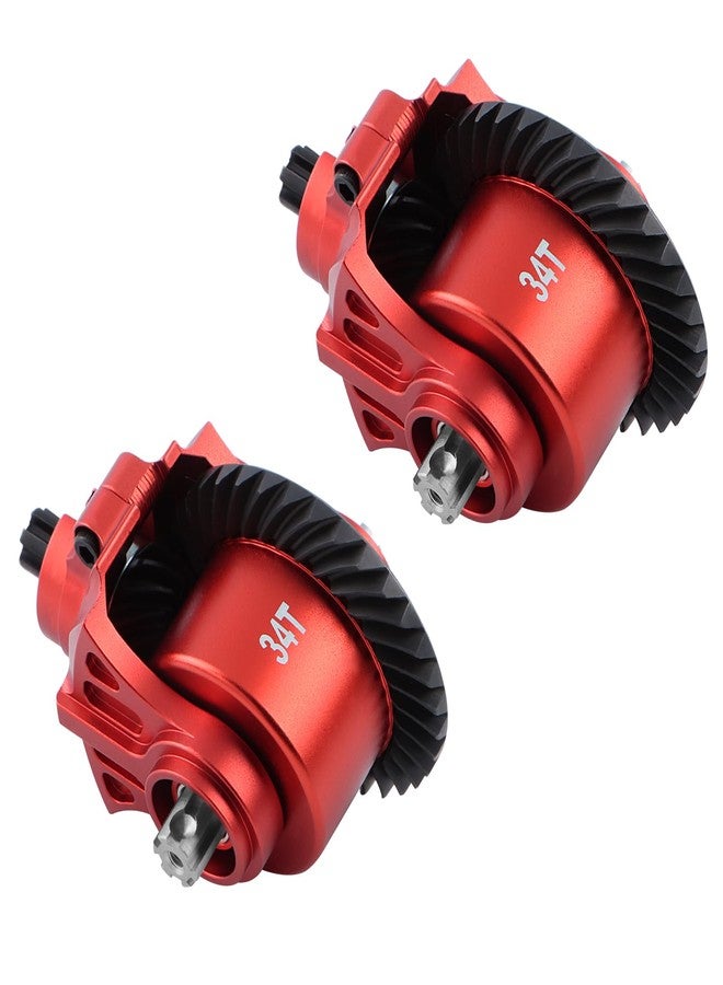 GIXCEL Steel Front Rear Diff Upgrade Set, 34T Transmission Module Set Main Gear for ARRMA 1/10 Granite SENTON Big Rock VORTEKS 1/8 Infraction Typhon Vendetta 3S RC Truck Models, Replace ARA210007 - Image 1